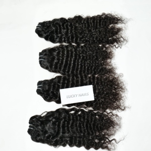 Extensiones de cabello humano virgen crudo indio al por mayor Paquetes de un donante Estilos de onda natural Precio barato Cabello de trama sin procesar - Product Image 5
