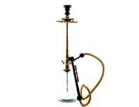 Nouveau style, design créatif, luxe, finition laquée personnalisée, ensemble de chicha Farida en laiton massif de type droit et haut, 85 cm