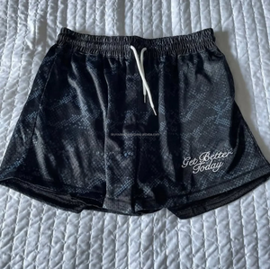 Pantalones cortos deportivos transpirables para hombre Pantalones cortos de tablero medio Cordón Digital Servicio OEM Pantalones cortos disponibles - Product Image 1