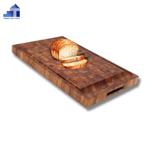 Tabla de cortar de madera de teca segura para alimentos más vendida, tabla de cortar de teca para utensilios de cocina, venta al por mayor del fabricante de Vietnam - Product Image 4