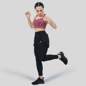 Pantalones Cortos y Medias de Compresión Negros para Entrenamiento, con Soporte y Comodidad Mejorados para las Piernas - Product Image 3