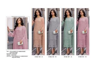 Faux Georgette lourde avec broderie lourde Costume Salwar pakistanais pour mariage et occasion spéciale d'Inde - Product Image 6