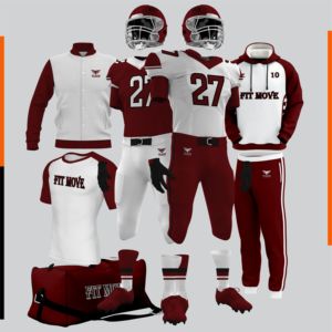 ชุดยูนิฟอร์มอเมริกันฟุตบอลรุ่นใหม่ล่าสุด ปี 2024 ระบายอากาศได้ดี สวมใส่สบาย พร้อมโลโก้สั่งทำได้ ไซส์ใหญ่ ราคาประหยัด รับผลิตแบบ OEM - Product Image 1