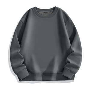 Sweat-shirts et sweats à capuche tendance pour hommes, col rond, couleur unie, logo personnalisé, polaire, séchage rapide, unisexe - Product Image 5