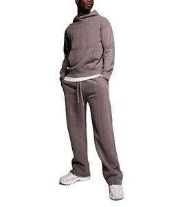 OEM/ODM Service 100% algodón hombres chándal con capucha y Jogger conjunto de gran tamaño pulóver streetwear cómodo hip hop chándales - Product Image 2