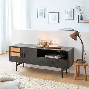 Table basse moderne unique 2026, fabriquée en bois de manguier noir et en bois de fer, design écologique pour toute maison - Product Image 1