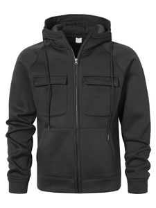 เสื้อฮู้ดสวมหัวแขนยาวมีฮู้ดสำหรับผู้ชาย, เสื้อสเวตเชิ้ตแบบสวมหัวแบบลำลองใส่ในฤดูใบไม้ร่วง - Product Image 3