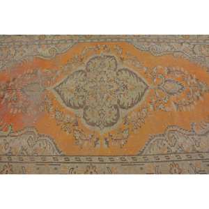 Alfombra de lana turca Vintage auténtica de 55x87 pies, hecha a mano, ecológica, diseño de retazos bohemios, alfombras de comedor con respaldo de látex verde naranja - Product Image 5