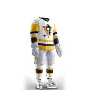 2024 Últimos conjuntos de uniformes de hockey sobre hielo para hombres de calidad sublimada personalizada Servicio OEM de la mejor calidad disponible - Product Image 4