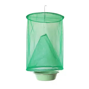 DLL585 Fly Control Trap Tools Wieder verwendbare hängende Fly Catcher Killer Fly trap Cage Net Trap Garten bedarf