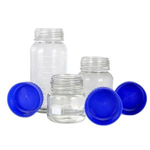Botellas de Reactivo de Boca Ancha de 250 ml, 500 ml y 1000 ml con Tapa Azul Naranja PP GL80, Precio Económico al por Mayor - Product Image 1