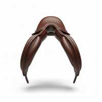Selle anglaise en cuir personnalisée avec arceau en plastique, confortable pour le dressage et le saut d'obstacles, pour la course à chevaux polyvalente