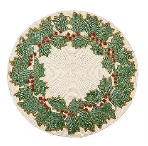 Posavasos de cuentas al por mayor para mesa de comedor, posavasos de lujo con cuentas, manteles individuales a precios asequibles de MD Handicrafts - Product Image 1