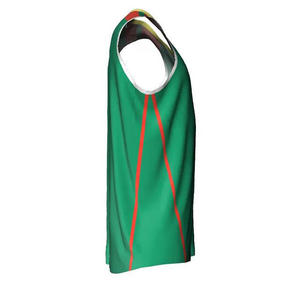 Maillots de basket-ball décontractés 2024Sportswear, polyester tricoté de haute qualité, séchage rapide, sans manches, col haut, sublimation - Product Image 6