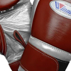 Guantes de Boxeo Profesionales de Cuero Marrón Plateado con Velcro en la Muñeca, Guantes de Entrenamiento y Sparring para Hombres y Mujeres - Product Image 6