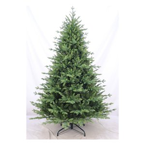 Sapin de Noël Amicasa ASIAGO en PVC PE vert, 210 cm de haut avec un diamètre de 147 cm, pour décorations festives - Product Image 1
