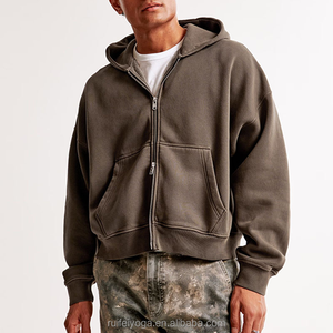 Sudadera con Capucha Ajustable con Cordón, Puños Acanalados, Bordado Digital, 100% Algodón Felpa, Corte Holgado, Forrada, Moderna y Minimalista - Product Image 1