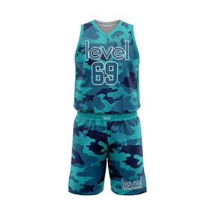 Uniforme de basket-ball personnalisé pour hommes avec conception respirante Ensembles bas quantité minimale de commande dernier logo imprimé - Product Image 1