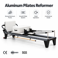 Mesin Reformer Pilates OEM dengan Cetak Logo Kustom, Reformer Pilates dari Aluminium Alloy untuk Promosi Merek