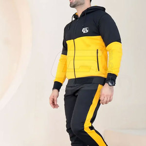 Conjunto de chándal para correr de algodón 100% de talla grande para hombre, ropa deportiva de invierno informal transpirable con logotipo personalizado a la venta - Product Image 2
