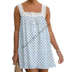 Haut en dentelle imprimé à la main par des designers, vêtements occidentaux pour femmes, chemise à manches bouffantes sans manches, haut en dentelle, vêtements indiens et pakistanais, vêtements de tous les jours pour filles - Product Image 6