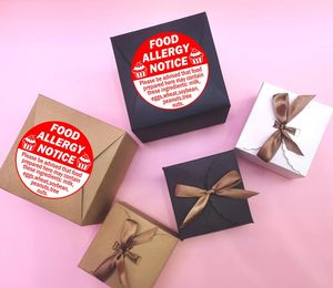 Reusable <strong>Allergy</strong> <strong>Sticker</strong> for Cake Food <strong>Allergy</strong> <strong>Stickers</strong> 2 Inch Allergen Warning Labels for Bakery, Party,Restaurants 500 Pcs - Product Image 1