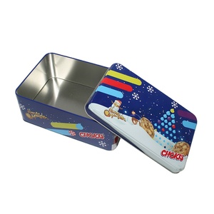 Custom Tinplate Rectangle <b>Box</b> with Custom Logo for <b>Cake</b> Chocolate Candy Biscuit Food <b>Gifts</b>-Christmas Edition - Product Image 3