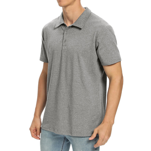 Polos de golf de manga corta para hombre hechos a medida, camiseta Polo de poliéster bordado en blanco personalizado que absorbe la humedad para hombre - Product Image 3