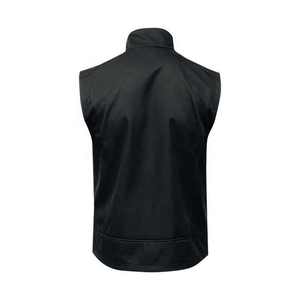 Logotipo personalizado moda invierno cremallera sin mangas cuello alto deportes Casual hombres Softshell chaleco polar - Product Image 2