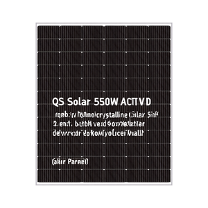 แผงโซลาร์เซลล์แบบโมโนคริสตัลไลน์ QS Solar 550W แบบฮาล์ฟเซลล์ - Product Image 2
