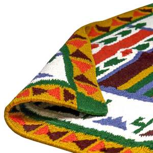 Couverture de selle western classique personnalisable, durable, colorée, en laine et coton, avec doublure en polycoton, fourniture directe d'usine, OEM - Product Image 6