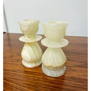 เชิงเทียนหินอ่อนสำหรับวางบนโต๊ะอุปกรณ์ตกแต่งบ้านแบบแฟนซีเชิงเทียนหินอ่อนแบบตั้งโต๊ะโดยซัพพลายเออร์คอลเลกชัน - Product Image 1