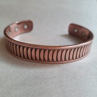 Bracelets berbères pour hommes Cooper Silver Magnetic Therapy Vintage Fashionable Biology-Inspired IGI-Certified African Party Lovers'