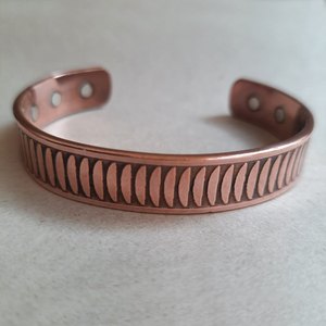 Cooper Silver Brazaletes bereber para hombres Terapia magnética Vintage Moda Biología-Inspirado IGI-Fiestas africanas certificadas Amantes - Product Image 5