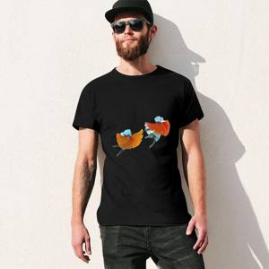 เสื้อยืดคอกลมสำหรับผู้ชายเสื้อยืดสำหรับผู้ชายเสื้อยืดเข้ารูปแบบ100% ผ้าคอตตอนน้ำหนักมากออกแบบได้ตามที่ต้องการสไตล์สตรีท - Product Image 6