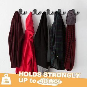 Optimized Product Name Heavy-Duty Double Prong Metal Coat <b>Hook</b> Wall-Mounted for Living Room Bathroom <b>Kitchen</b> Clothing Hanging - Product Image 3