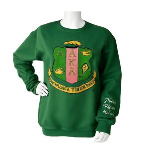 Pull-over décontracté à manches longues en molleton de coton 100% avec logo personnalisé pour hommes, motif imprimé fraternité sororité - Product Image 4