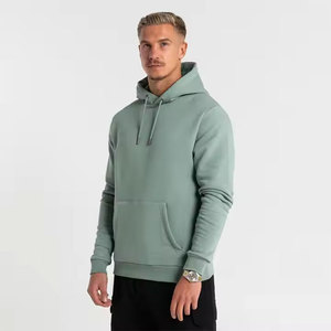 Sudadera con capucha de gran tamaño para hombre 2025, forro polar teñido liso, transpirable, ropa de calle de alta calidad para invierno al aire libre - Product Image 5