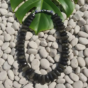 Collier ras du cou en labradorite de haute qualité, design élégant, pierre naturelle de qualité supérieure, colliers à perles fins, vente en gros - Product Image 1