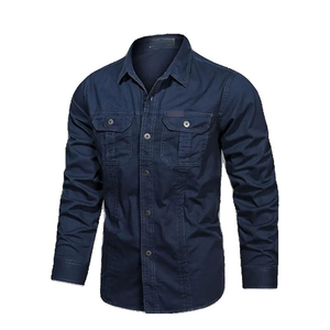 Gran oferta de camisa para hombre con tela de secado rápido con mangas largas, opciones de talla grande, estilo informal con botones y ropa transpirable - Product Image 3