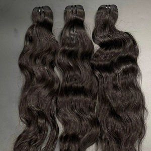 Haute qualité 100% vierge Remy cheveux Extension Machine Double trame soyeux vague droite couleur naturelle cheveux vietnamiens - Product Image 2