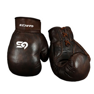 Guantes de boxeo de dedo completo de cuero % impermeables hechos a medida de alta calidad MOQ bajo equipo de artes marciales al por mayor - Product Image 2
