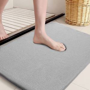 Alfombra de Piel Sintética de Felpa Gris Moonbeam, Antideslizante, Suave, 60x50 cm - Product Image 6