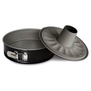 Molde para Donuts Antiadherente de Acero Inoxidable de 28 cm Happy Hour con Banda de Apertura, Negro Gris 05028 Guardini, Plato y Bandeja para Hornear - Product Image 1