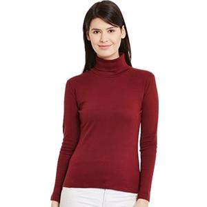 Señoras puro algodón liso HiNeck elegante pakistaní suave algodón HiNeck mujeres alta calidad damas manga larga HiNecks puro algodón - Product Image 3