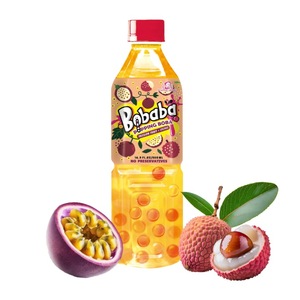 Nouvelle marque privée professionnelle Madame Hong Thé Boba aigre à éclater aux baies mélangées pour adultes Bouteille en plastique de 500ml - Product Image 1