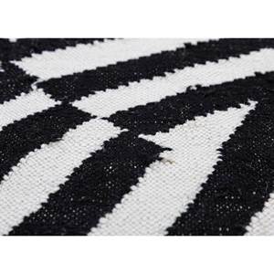 Alfombras de Lana Tejidas Planas Alhambra, Diseño Geométrico Kilim en Gris y Negro, Rectangulares Hechas a Mano para Sala de Estar, Pasillo -ADWP-13053 - Product Image 3