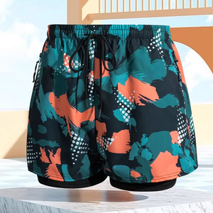 Pantalones cortos de baño 2025, bañadores para hombre, pantalones cortos virales, traje de baño de secado rápido, pantalones cortos atléticos para gimnasio con bolsillo, venta al por mayor, verano, playa, personalizado - Product Image 6