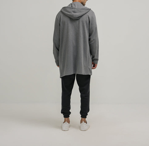 Vente chaude poids lourd Logo personnalisé gaufrage capuche sweat à capuche pour hommes manches longues sur la taille sweats à capuche d'hiver - Product Image 3