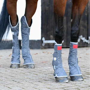 Bottes de transport pour chevaux avec couverture complète des jambes et rembourrage confortable Bottes de voyage pour chevaux de haute qualité pour le confort - Product Image 6